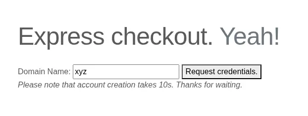 Custom domain registration